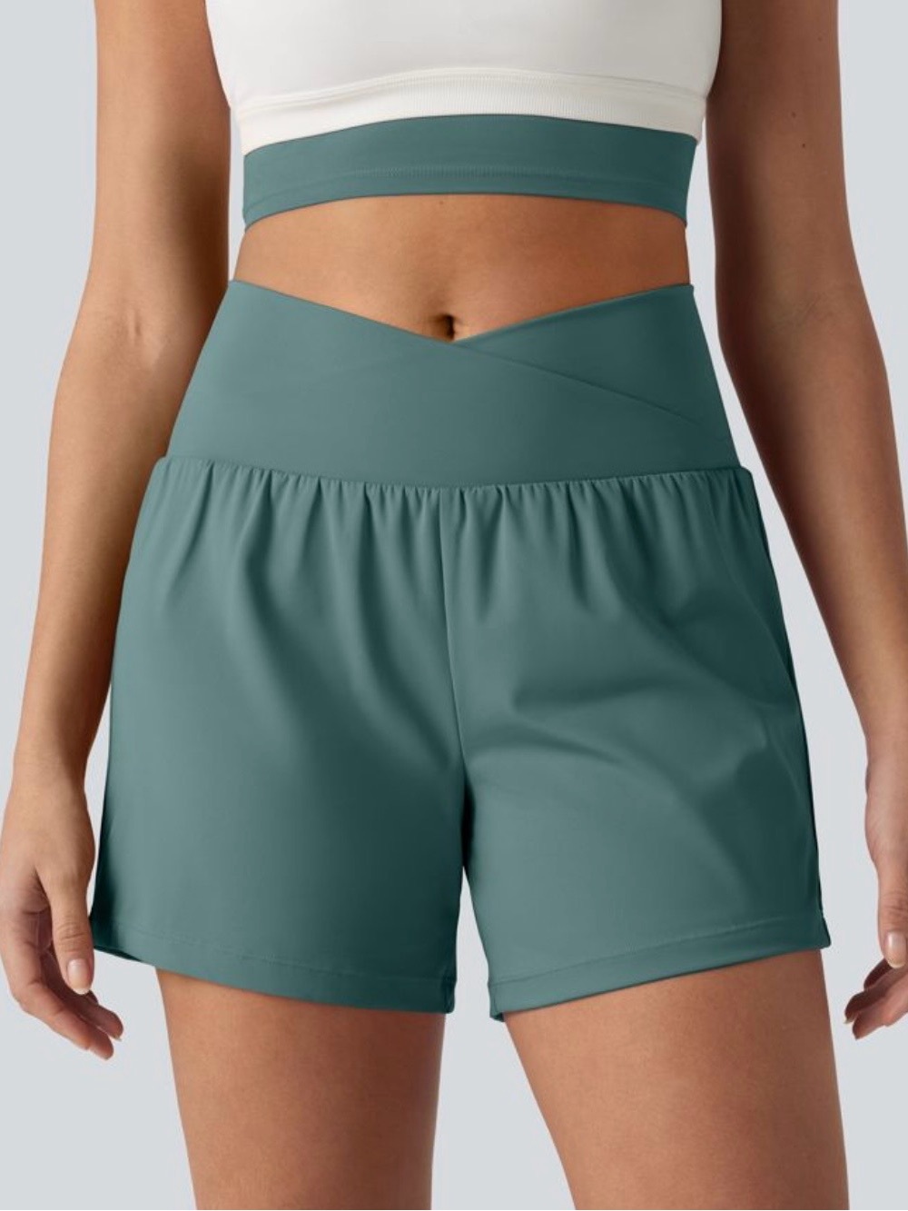 Halara Airy Crossover High Waisted 2 in 1 Instacool Yoga Medium